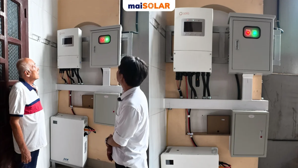 Lắp điện mặt trời gia đình – Giảm 5 triệu tiền điện cho cho bác 8 Quận 2, TP.HCM