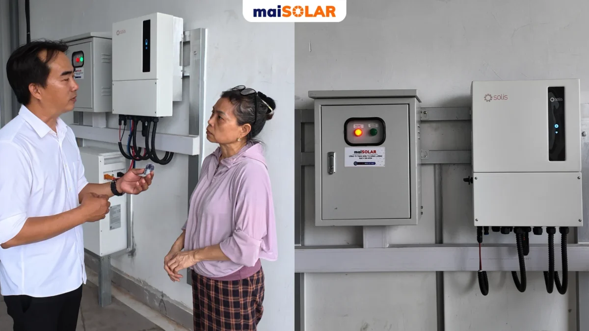 Lắp điện mặt trời gia đình – Giảm 2.7 triệu tiền điện cho cho chị Hà, Quận 2 – TP.HCM